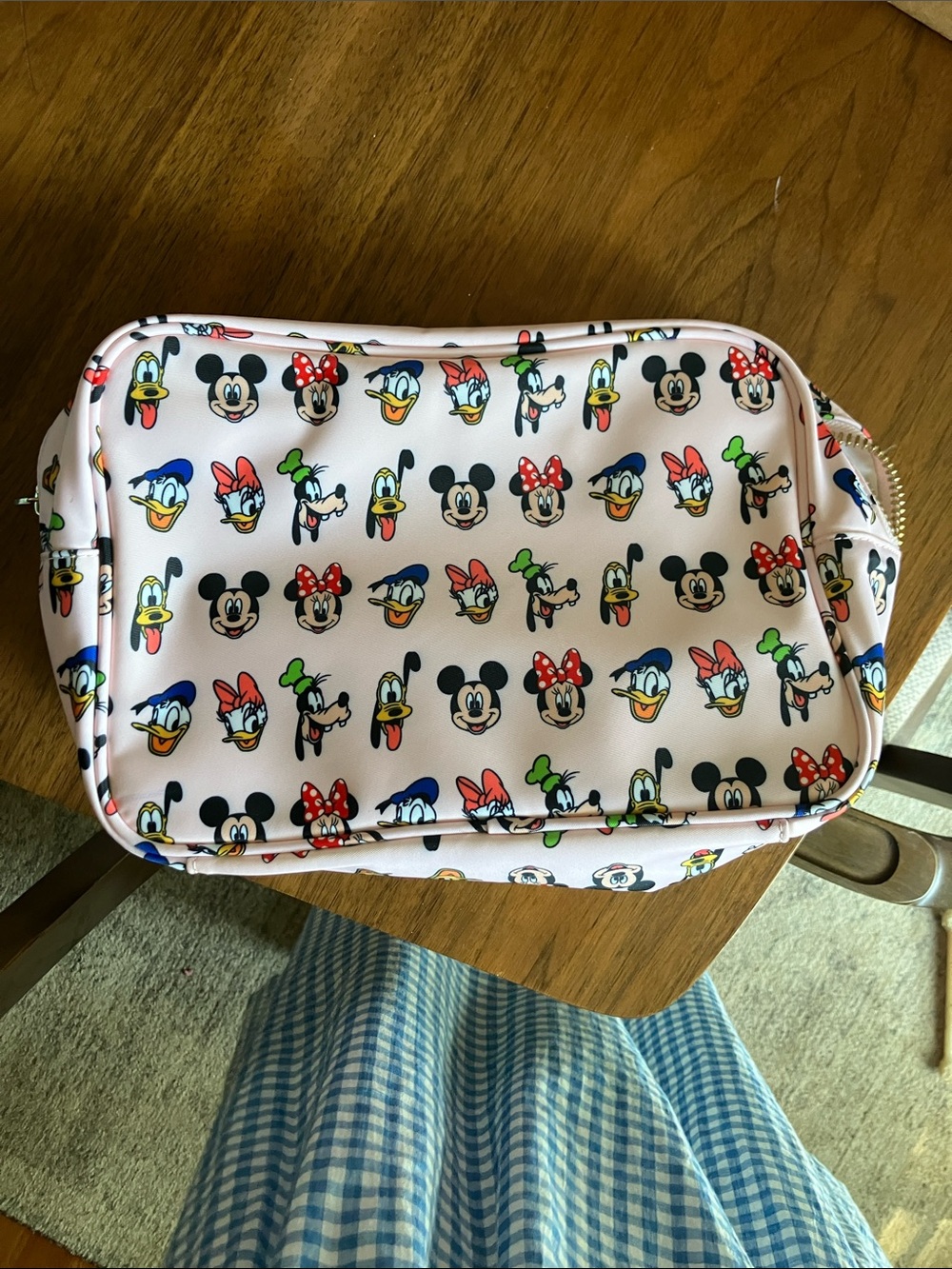 Stoney Clover lane Disney Pink Kids Character Cosmetic Bag with Mickey & Friends